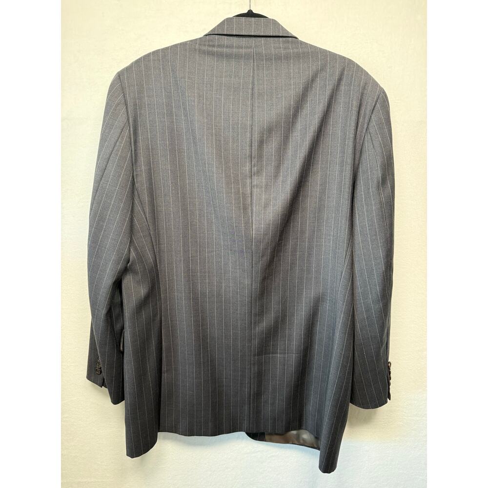 Lauren Ralph Lauren Navy Pinstripe Jacket Size 42L, 100% Wool - Picture 2 of 7